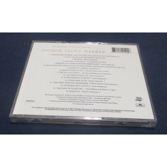 The Premiere Collection Encore : Andrew Lloyd Webber (CD, Polydor, 1992) - Picture 3 of 3
